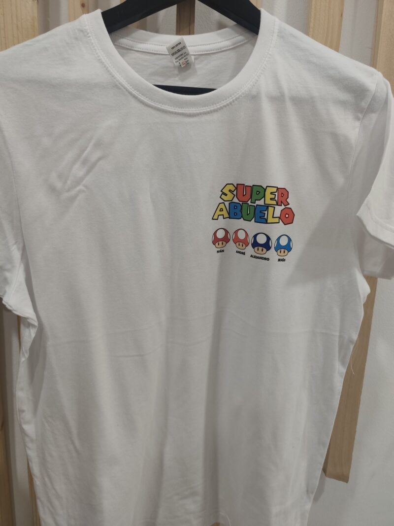 👕🍄 Pack camisetas “Súper Papá e Hijos”Mario Bros