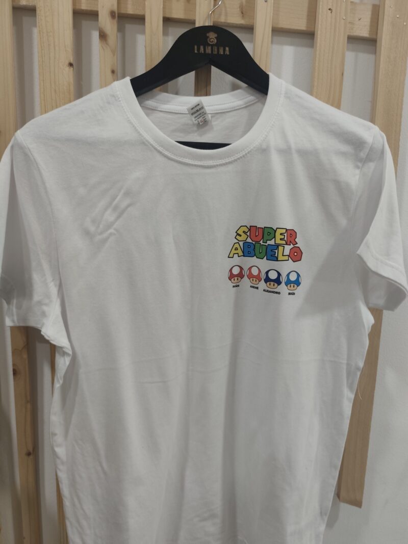 👕🍄 Pack camisetas “Súper Papá e Hijos”Mario Bros