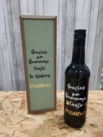 Botella de vino padrino