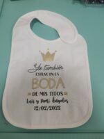 Babero de Bebé para Bodas – Un detalle adorable para los más pequeños