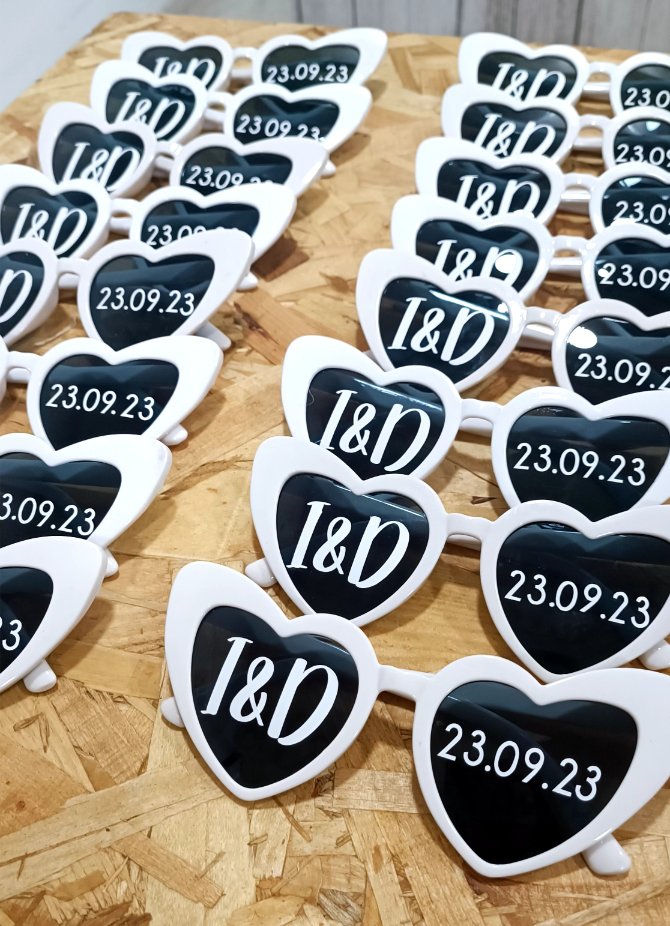 Gafas Personalizadas con Fecha de Boda